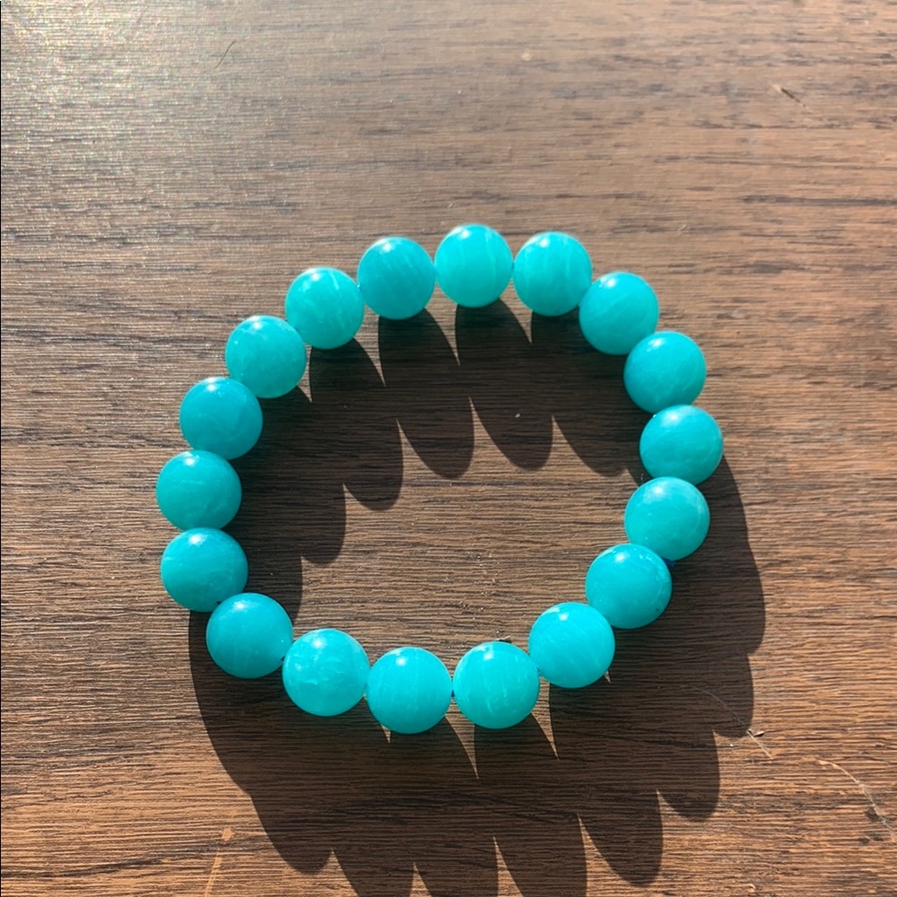 Amazonite Beaded Bracelet handmade